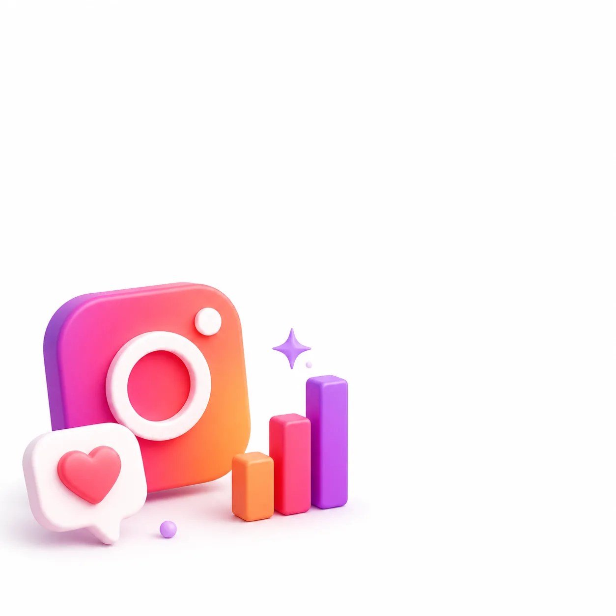 Instagram運用の成長を表すイメージ
